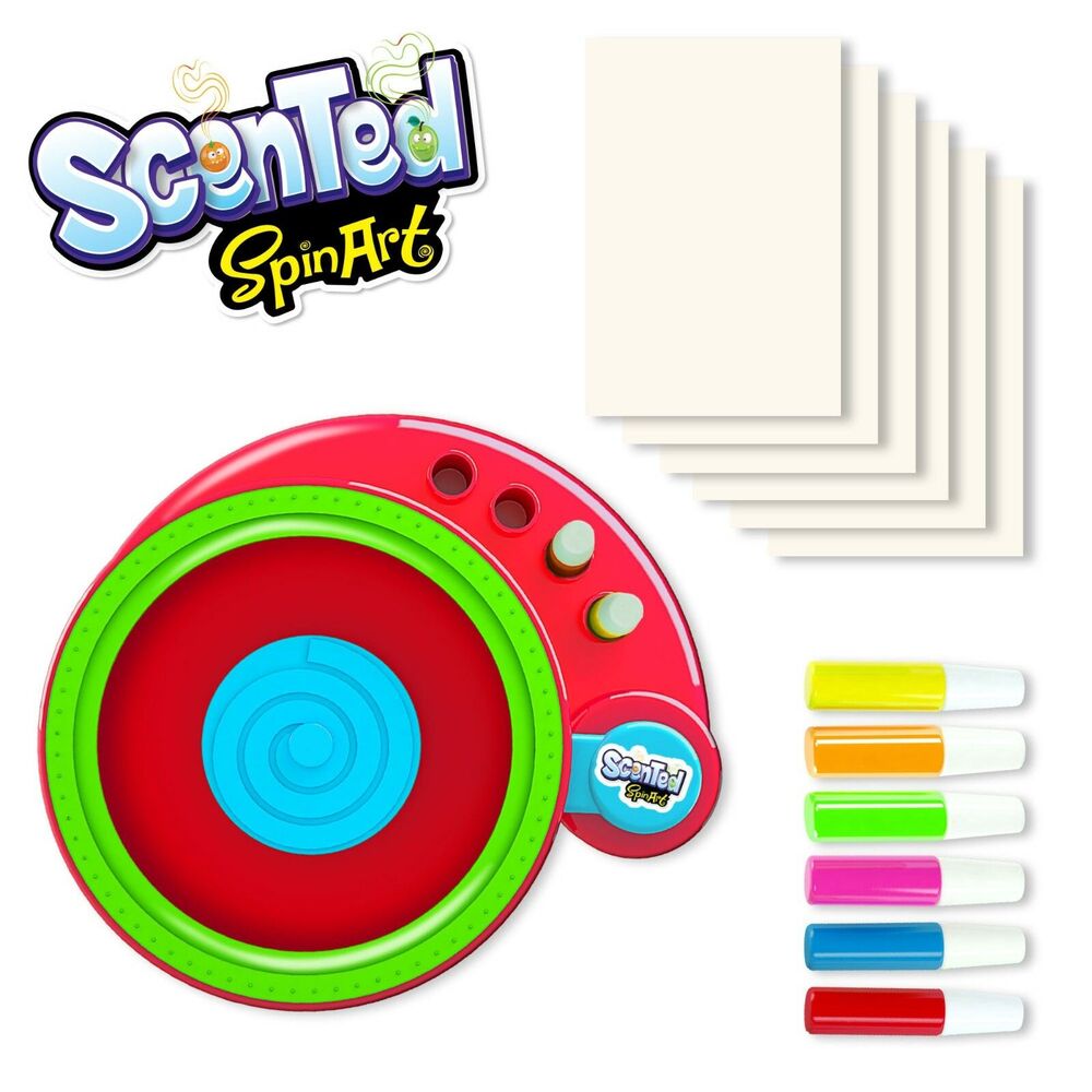 Scented Spin Art With 6 Scented Paints By Ankeer Art Kid's Craft Paint Kit